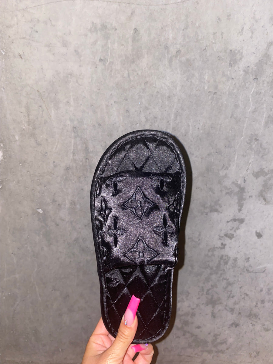 Louis Vuitton Monogram Clear Jelly Slide Sandals Size 10